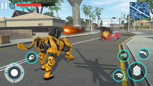 Toilet Monster Robot Car Games screenshot 14