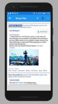 Smart Lite For facebook and Twitter screenshot 2