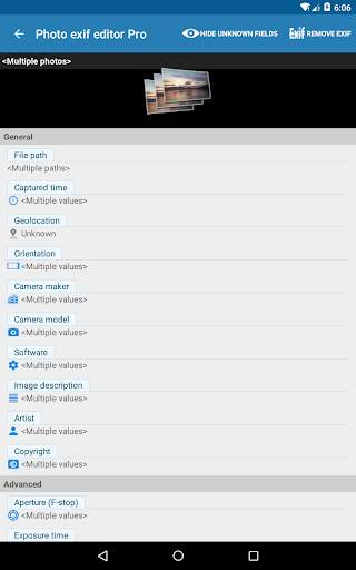 Photo Exif Editor Pro - Metadata Editor 16 تصوير الشاشة