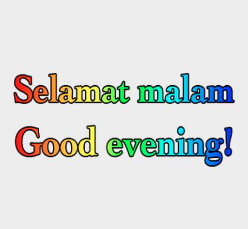 English Indonesian Rainbow Sticker For WhatsApp screenshot 3