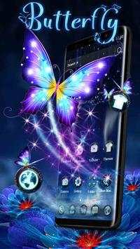 3D Fluorescent Butterfly Launcher Theme screenshot 5