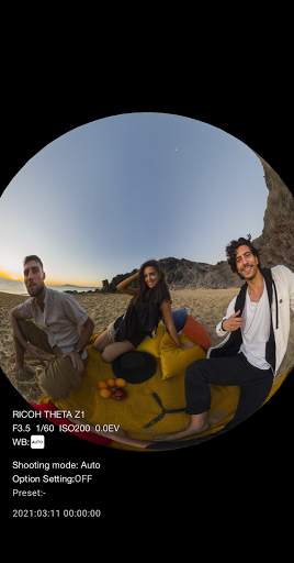 RICOH THETA 3 تصوير الشاشة