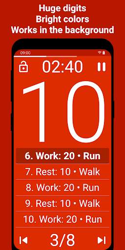 Tabata Timer: Interval Timer Workout Timer HIIT screenshot 2