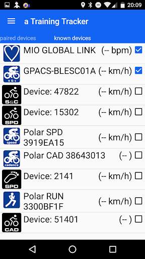 a Training Tracker (ANT  BTLE) screenshot 7
