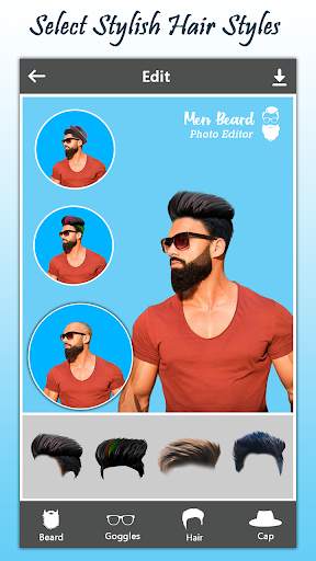 Men Beard Photo Editor Boy Hai screenshot 3