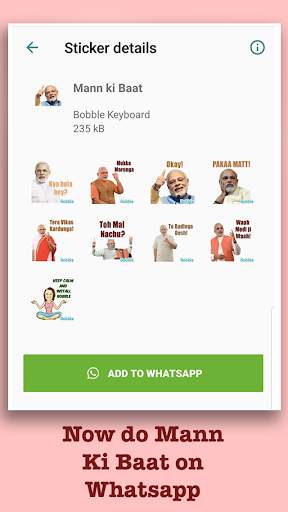 Modi Stickers for WhatsApp - WAStickerApps screenshot 2