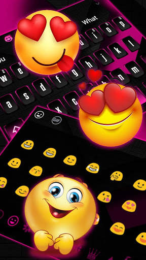 Classic Pink and Black Keyboard screenshot 3