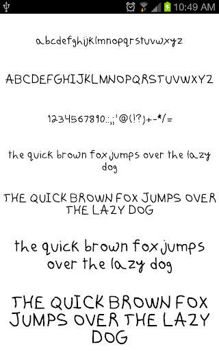 Fonts Hand for FlipFont screenshot 6
