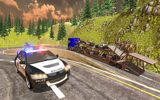 Police Cargo Plane Cars Transport Games screenshot 1