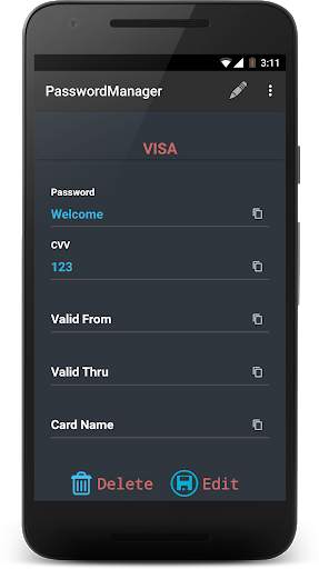 PasswordManager Free screenshot 4
