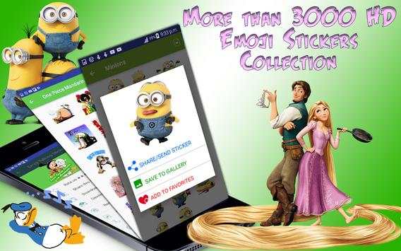 Emoji Awesome Talking Stickers for all Messengers screenshot 1