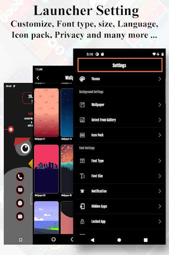 Infographic Launcher - HideApp screenshot 7