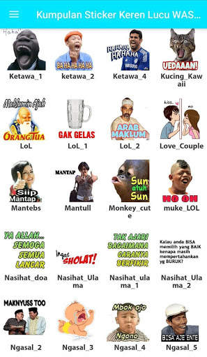 Kumpulan Sticker 2020 Lucu Keren for WAStickerApps screenshot 8