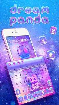 Neon Panda Keyboard Theme screenshot 1