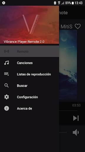 Vibrance Player Remote screenshot 3