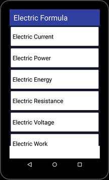 Electrical Formulas screenshot 4
