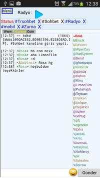 Mobil Mirc Sohbet Chat screenshot 2