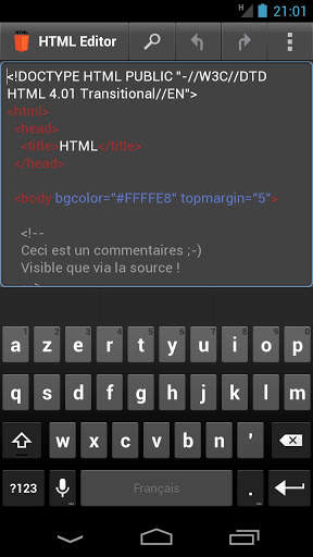HTML Editor 1 تصوير الشاشة