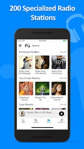 Radio 2fun Music- Bangla Hindi English Mp3 Songs screenshot 3