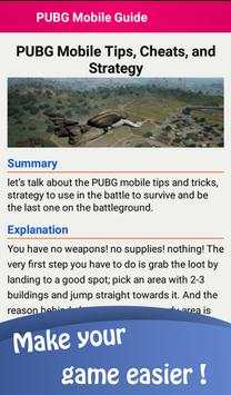 Guide for PUBG Mobile : Tips And Strategy screenshot 8