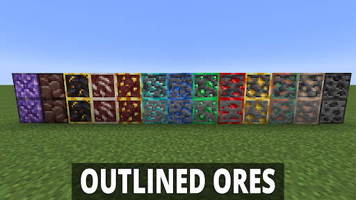Outlined Ores Mod Minecraft screenshot 4