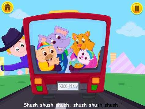 Wheels On The Bus Nursery Rhyme & Song For Toddler screenshot 11