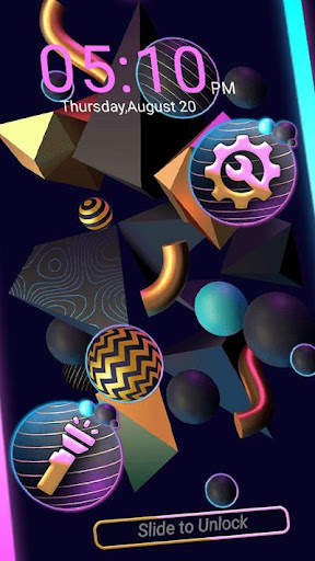 3D Shapes Launcher Theme screenshot 3