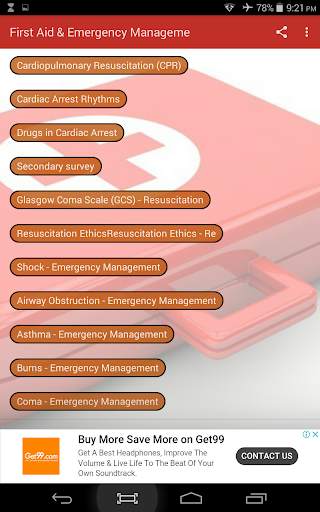 First Aid & Emergency Manageme 1 تصوير الشاشة