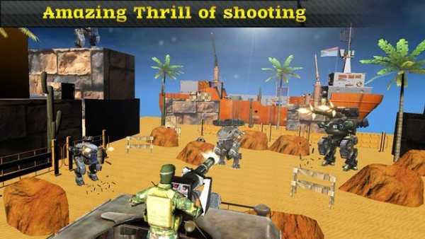 Clash of combat commando: Robot Action war 3D screenshot 3