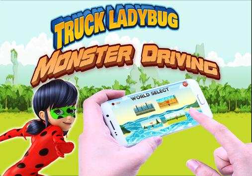 truck ladybug monster driving screenshot 2