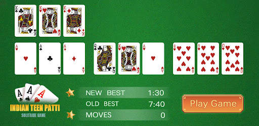 Indian Teen Patti Solitaire Game screenshot 1