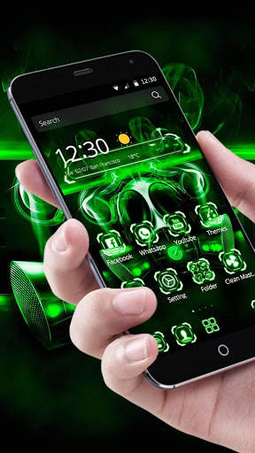 Theme Evil Tech Virus screenshot 1