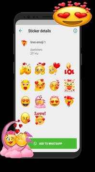 New Funny Emojis 3D Stickers WAstickerapps screenshot 7