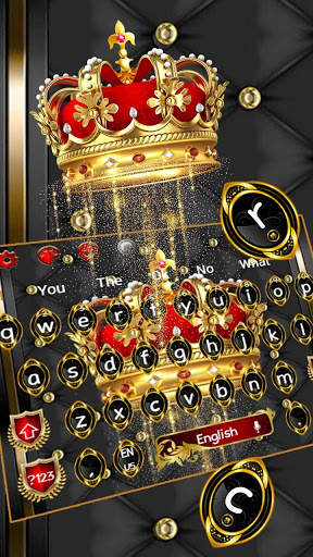 Royal Luxury Crown Keyboard Theme screenshot 1