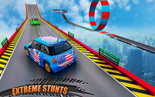 Ramp car stunts Races: Mega Ramp Video Game Free screenshot 1