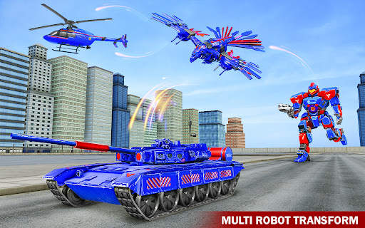 Police Tank Robot Transform 3d screenshot 7