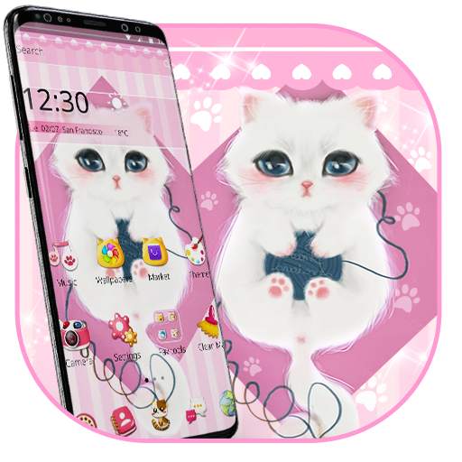 Pink Adorable Kitty Pet Theme🐱 1.1.3