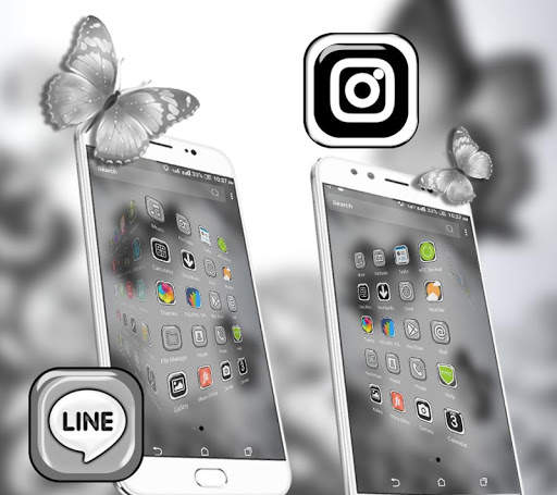 White Butterfly Launcher screenshot 4