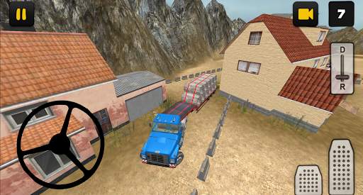 Construction Truck 3D: Pipe Transport screenshot 5