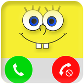 Fake Call From  Sponge Bob icon