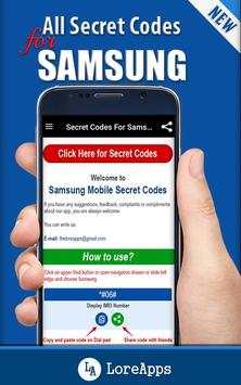 All Secret Codes for Samsung Mobiles screenshot 3