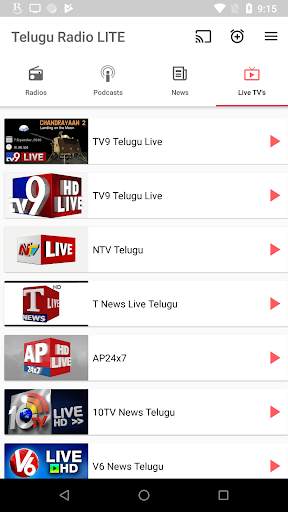 Telugu FM Radio HD - Podcast, Telugu Live TV screenshot 6