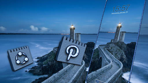 Sea Lighthouse Launcher Theme screenshot 3