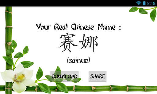 My Real Chinese Name screenshot 2
