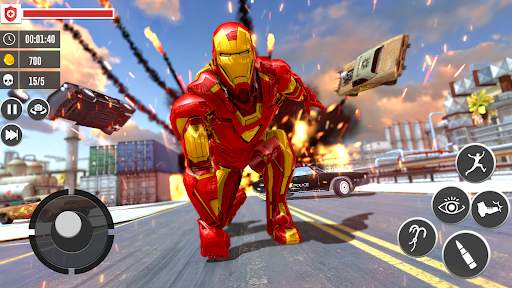 Flying Iron Hero: Rope Iron Superhero Action Games screenshot 3