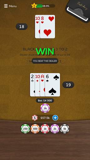 Blackjack 21 - Casino Card Game screenshot 13