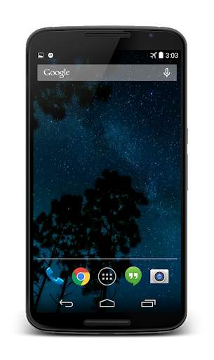 Night Sky Live Wallpaper 3D screenshot 3