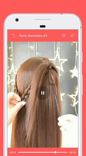 Party Hairstyle - Video Step By Step Offline screenshot 7