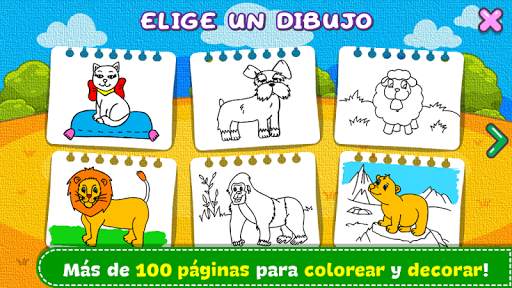 Colorea y Aprende - Animales screenshot 2