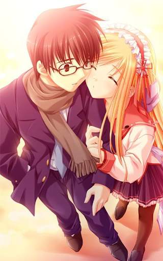Romantic Anime Live Wallpaper screenshot 1